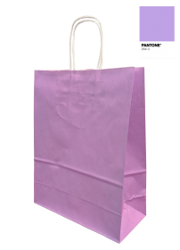 Papperskasse lila, papperspåse, kasse