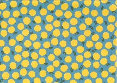 Presentpapper fruity yellow